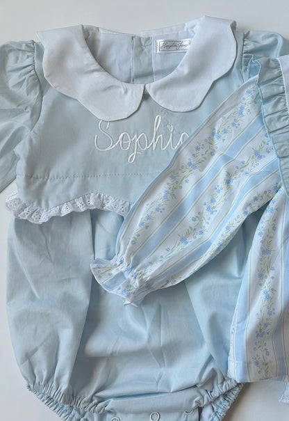 Grace blue lace bubble