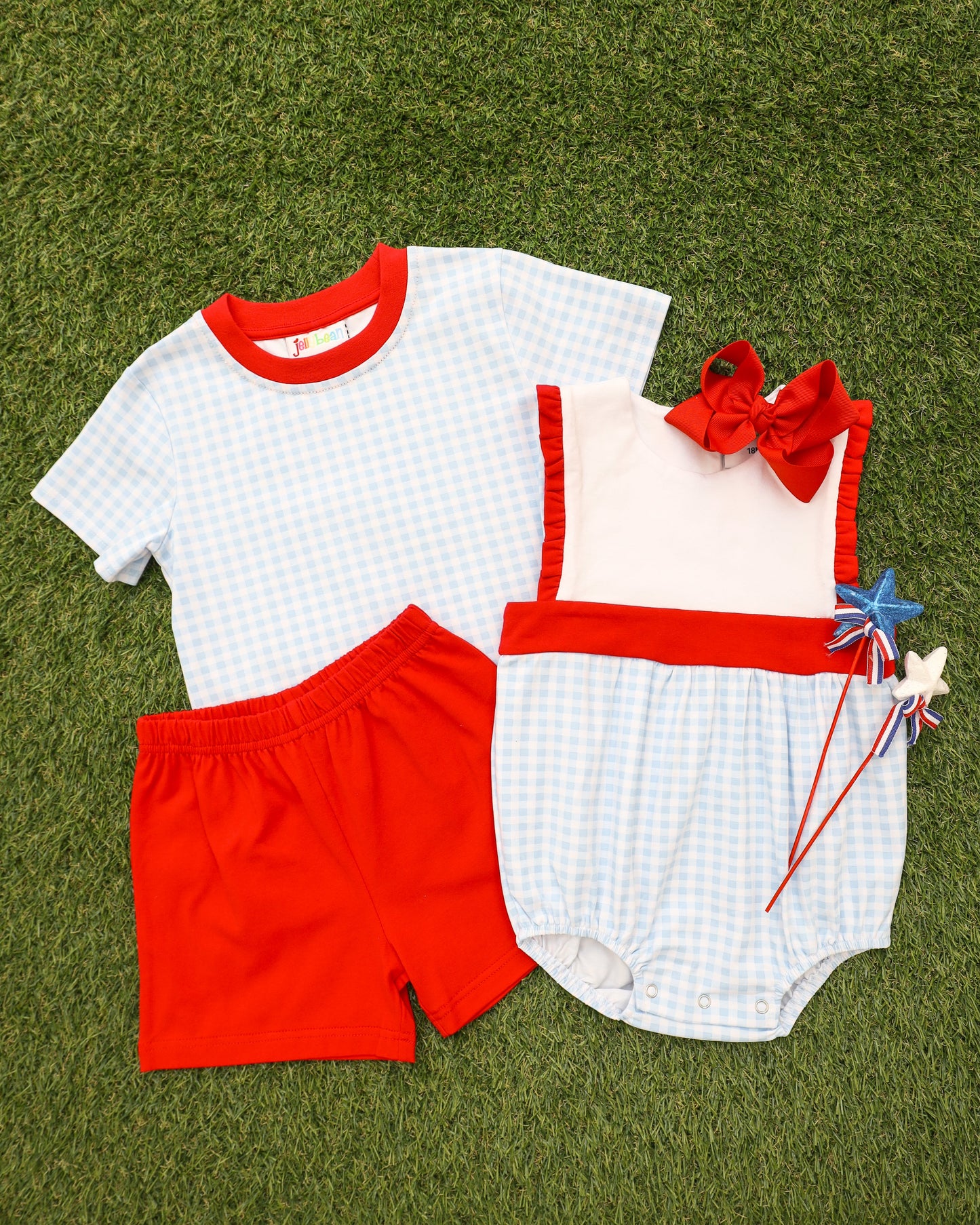 Graham Short Set- Southern Summer Gingham