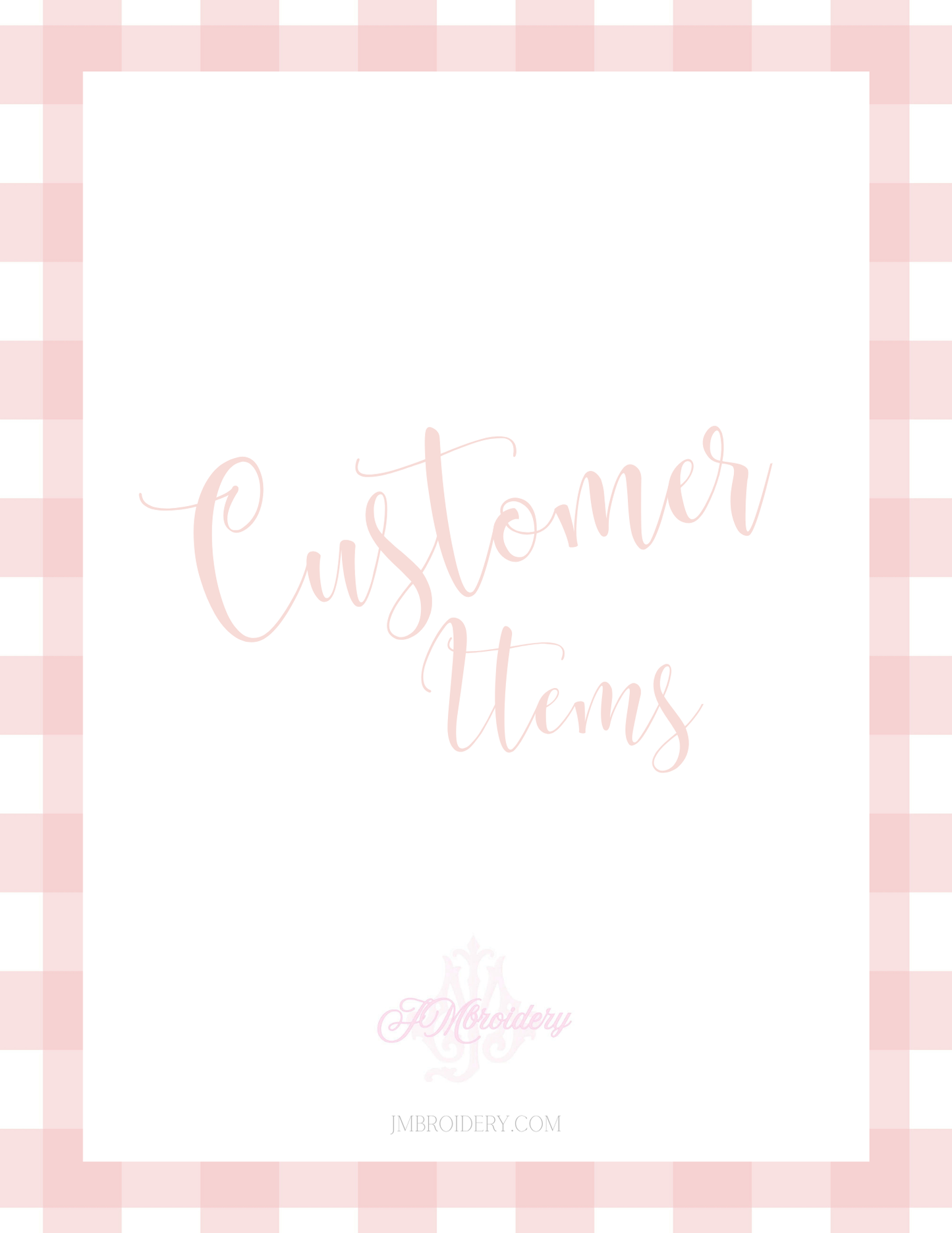 Customer item