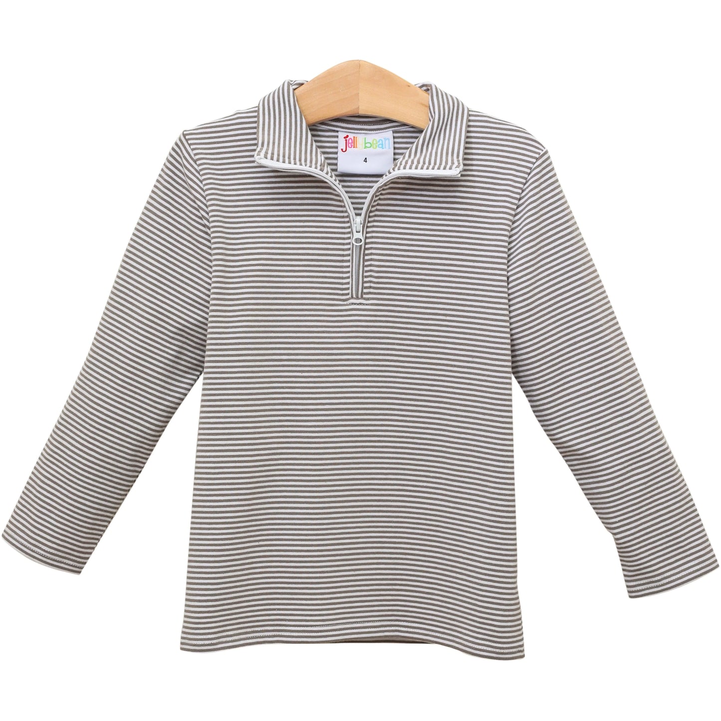 1/4 zip pullover - brown