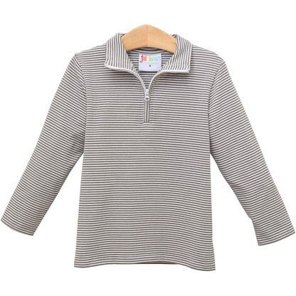 Golf zip pullover - brown