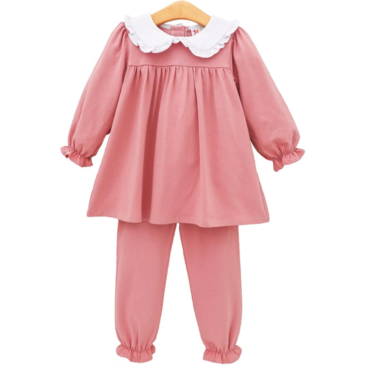 Catherine bloomer pant set - dusty rose