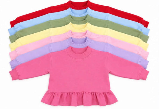 Spring ruffled mock neck **preorder**