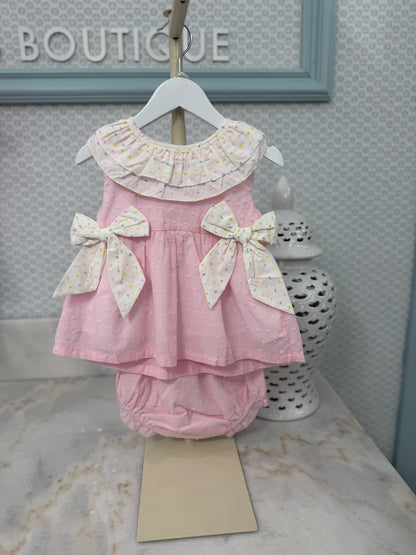 The Eloise Swiss Dot Diaper Set