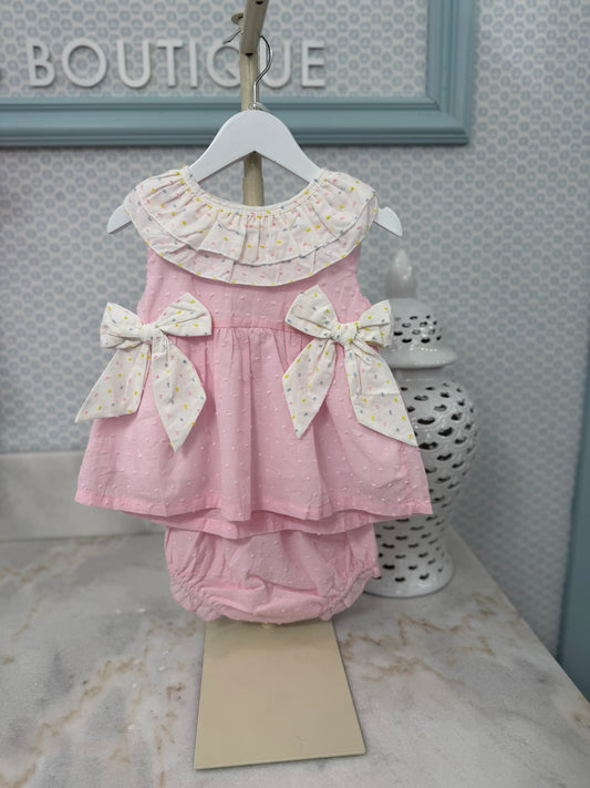 The Eloise Swiss Dot Diaper Set