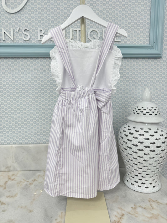 The Summer Stripe Dress - Purple
