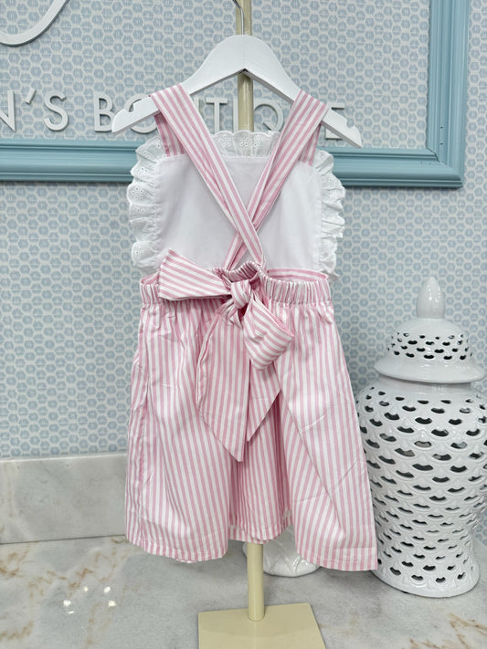 The Summer Stripe Dress - Pink