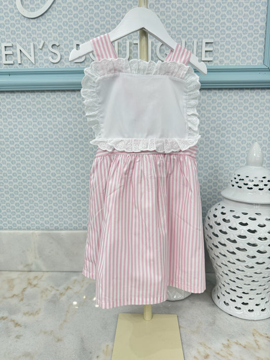 The Summer Stripe Dress - Pink