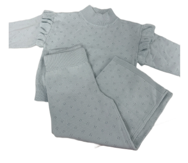 Hampton James Pointelle Knit Set