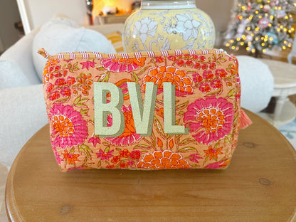 Floral Quilted Bag for Embroidery