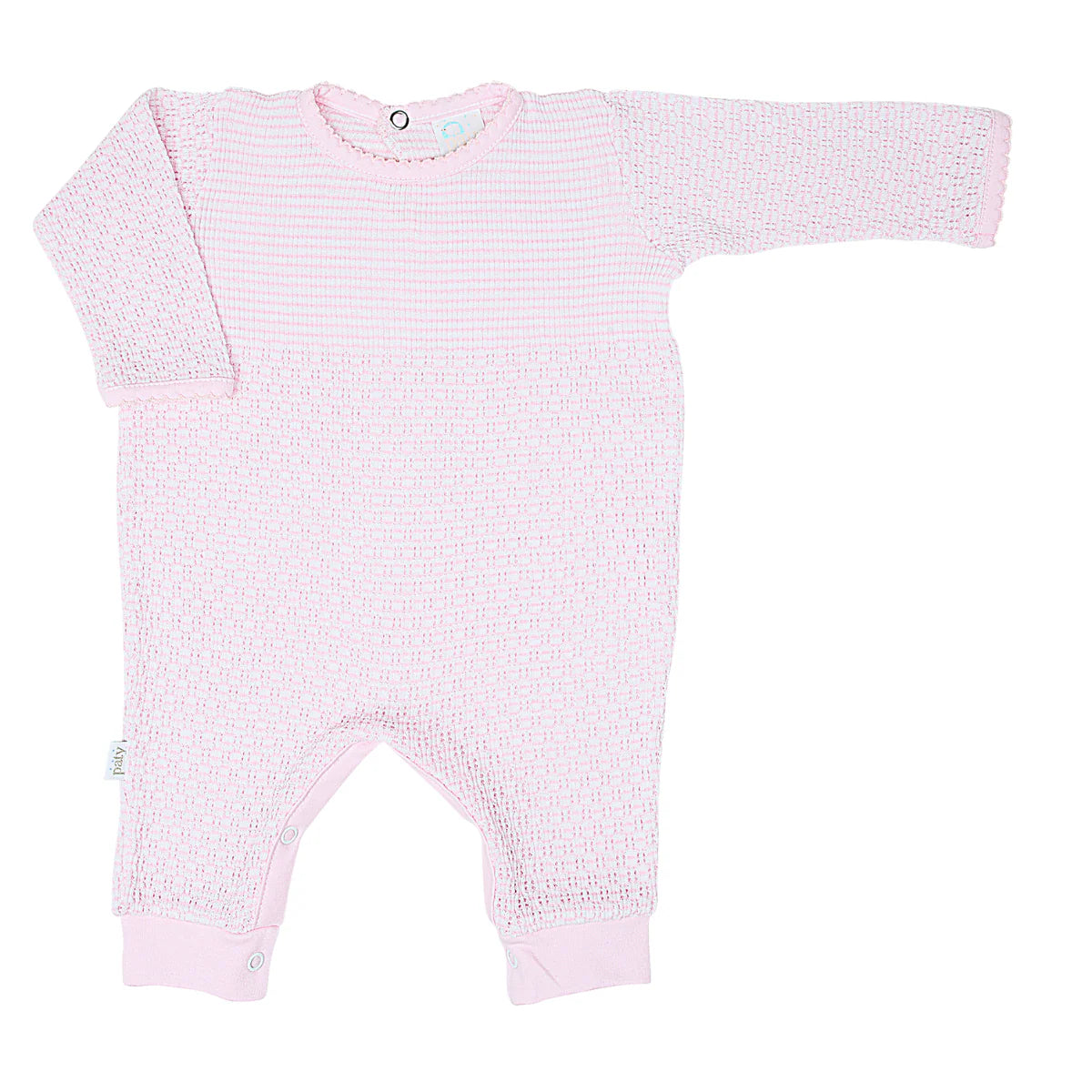 Paty Solid Romper with Pima Trim