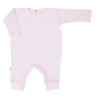 Paty Solid Romper with Pima Trim