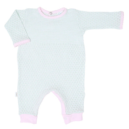 Paty Solid Romper with Pima Trim